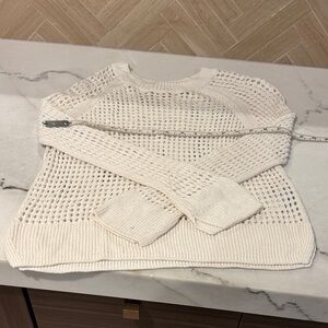 All Saints Cream Women's Crew Neck Sweater